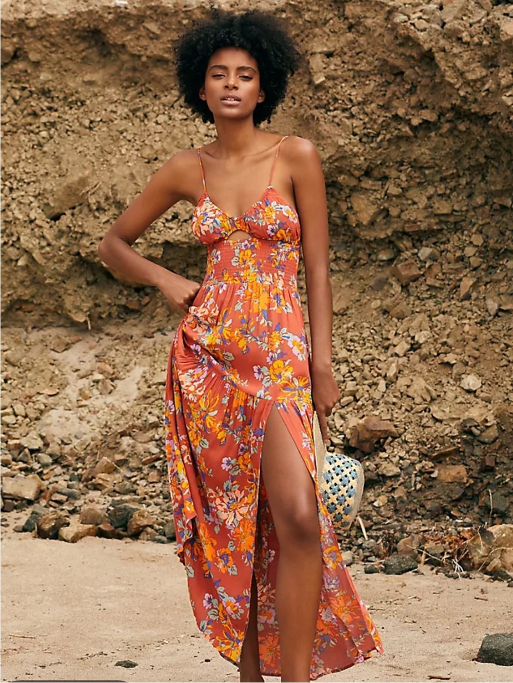 LSPACE Calla Maxi Dress in First Bloom Size Medium